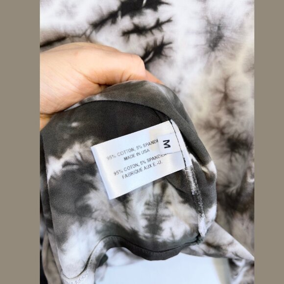 Proenza Schouler White Label Brown and White Tie Dye Long Sleeve Shirt - Size M - Picture 7 of 7